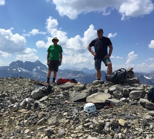 Carl and Simon on the summit of Cougar Mountain