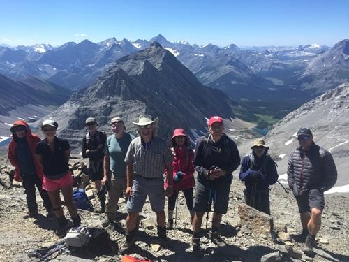 Jeannette, Susan, Peter, Krzysztof, Gary, Toshiko, Gary, Brian, and Simon at Fortress summit
