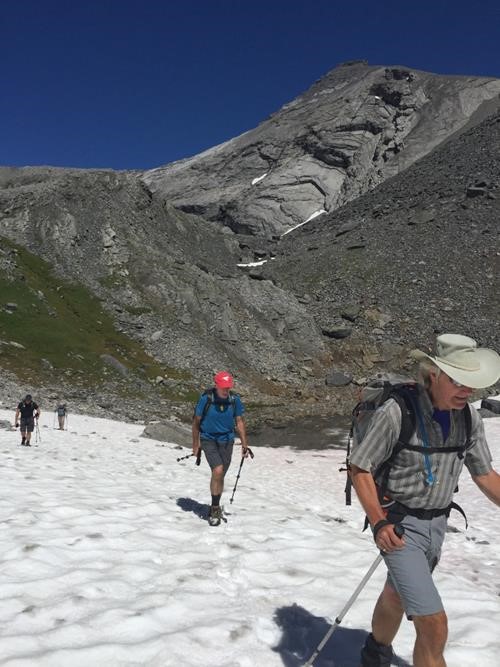 Snow patch below SW side of Fortress Mountain