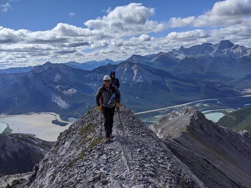 Carl and Brian on summit ridge