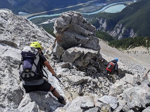 Entrance to the scree run