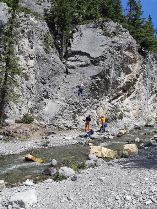 Climbers by Porcupine Creek