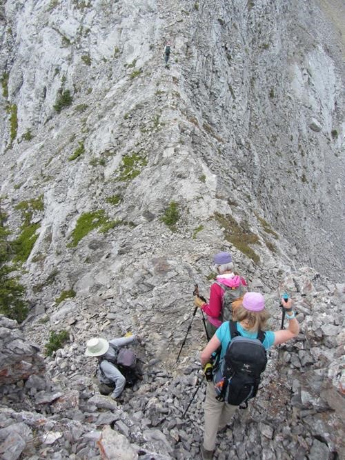 Short scramble bit on peak NW of Glasgow