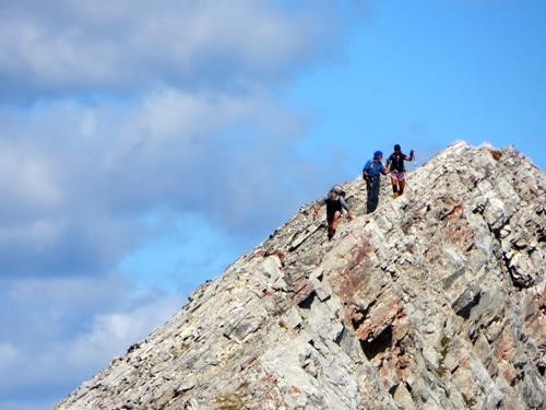 Ramblers playing on the ridge top