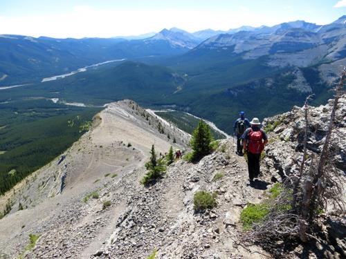 Heading back down