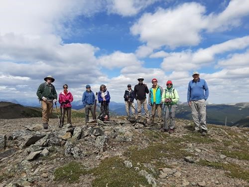 Ramblers on Pasque Mountain.