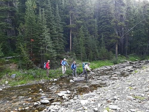Creek crossing.