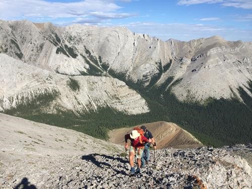 Ascending North Nihahi Ridge