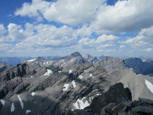 Looking North towards Fortress Mountain from the summit