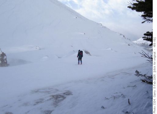 Jim at windy Boulder Pass