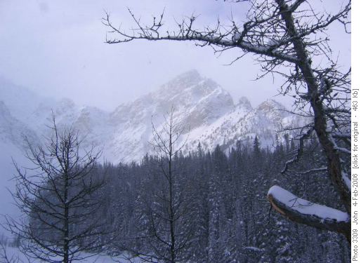 Ridge on east side of Lake O'Brien