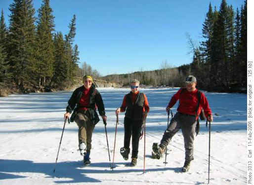 Safety first for hiking over ice!