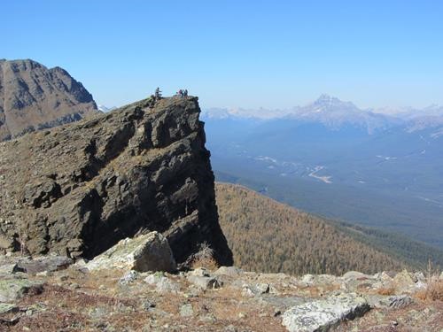 The view northwest to Mount Hector