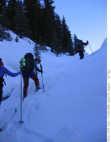 Ascending to Mystic pass