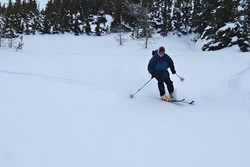 Jim on the east Healy Meadows slope