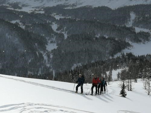 Ed, Andre, Tina, Sim enjoying the view
