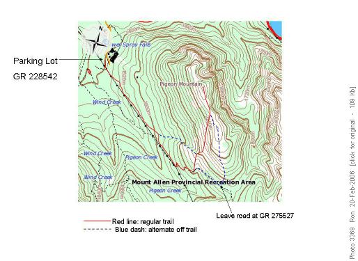 Pigeon Mountain topo