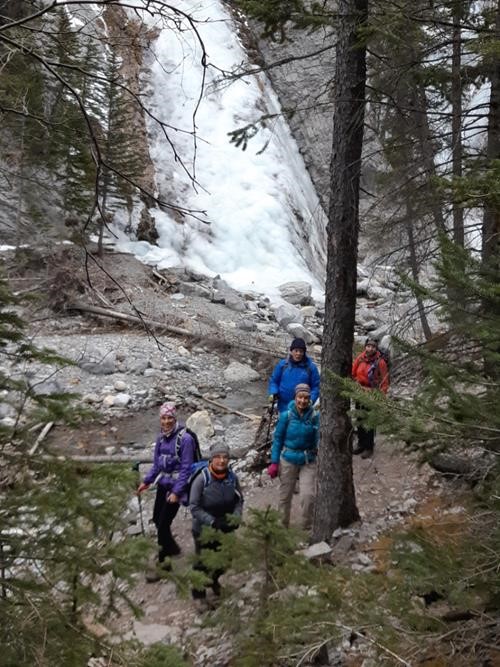 Group by frozen waterfalls