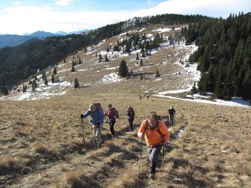 Chugging up from Grass Pass
