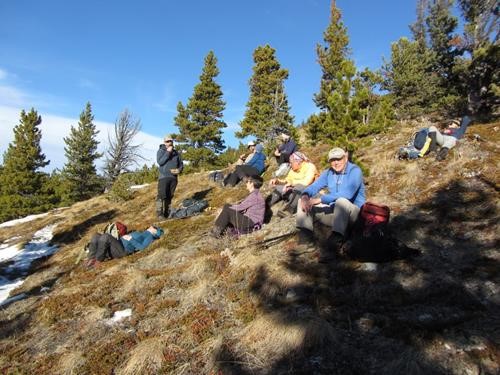 Lazy rest stop out of the wind