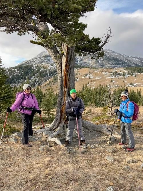 Darlene, Robert, Linda at Boundary Pine