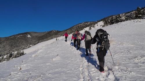 No complaints about having to pack snowshoes.