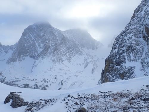 View of French/Haig Col from Piggy Plus.