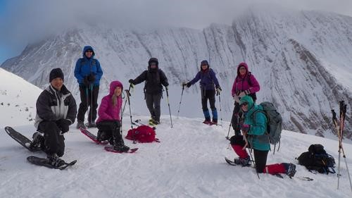 Ramblers at the top of Rummel Ridge.