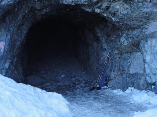 Entrance to the Heart Creek Bunker: Jan 2021