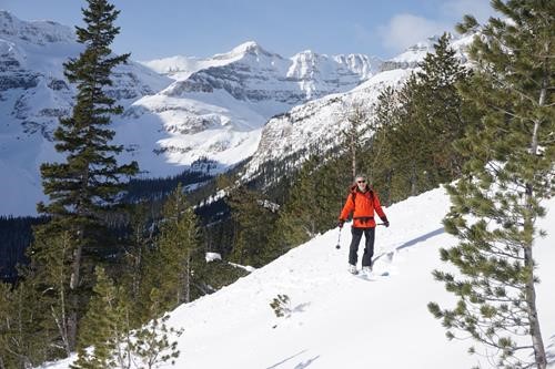 Gary starting his fun sun run (Chickadee south facing slopes)