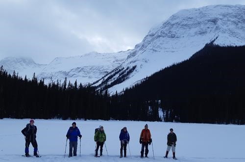 Morning group at Shark Lake (aka Marushka Lake)