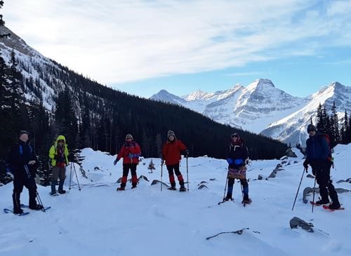 Group at lunch spot - boulder field above James Walker Lake