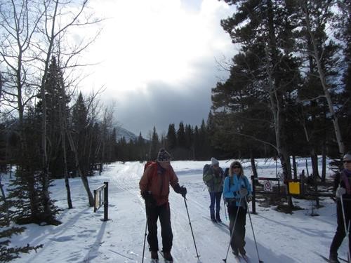 We were in the sun, but clouds were a'brewin' upriver