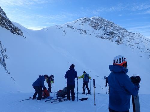 Ripping skins at the col