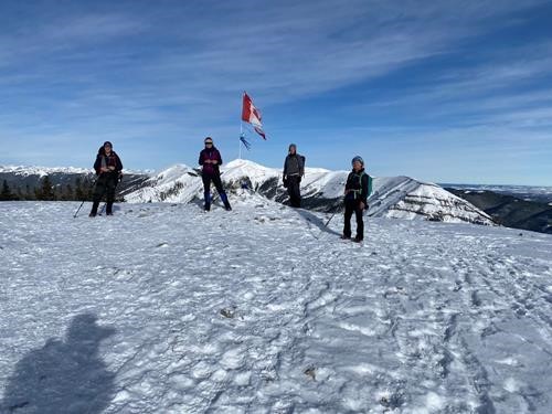 Obligatory summit shot of happy hikers