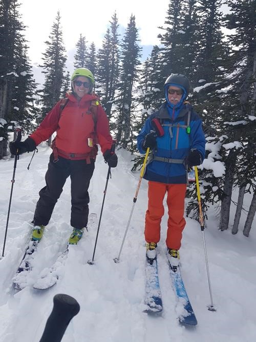 Kim and Dave ready for a third run