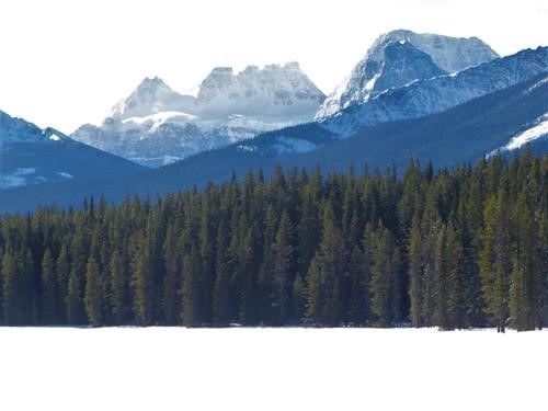 Bident & Quadra in distance from Mud Lake