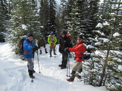 On way up the firm packed trail
