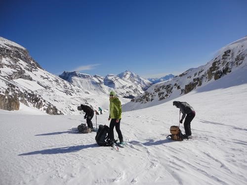 Deskin on Dolomite Pass