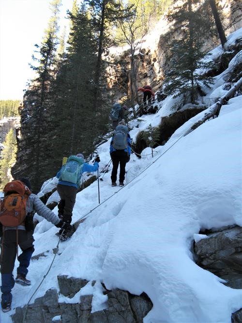 The only steep section