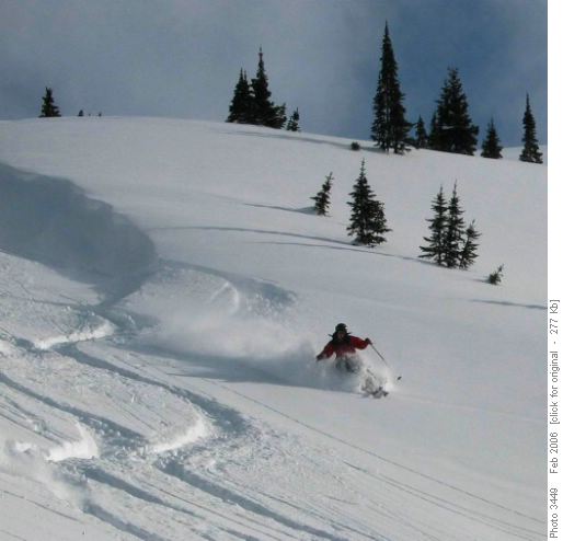 Powder skiing at Kokanee Glacier Park