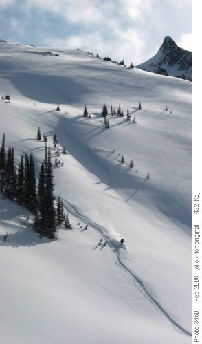 Thirty Degree slopes below Battleship