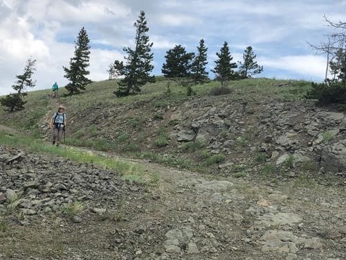 switchbacks close to top 