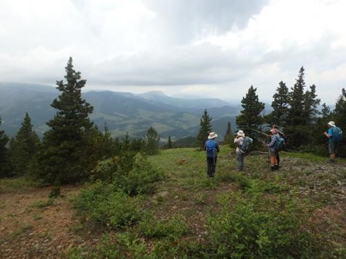 Looking north before final descent