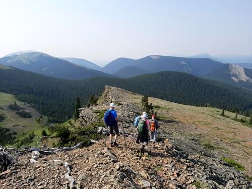 On the way to Windy Peak.