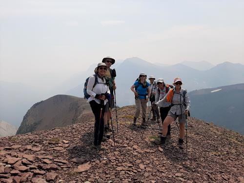 The group on Avion Ridge.