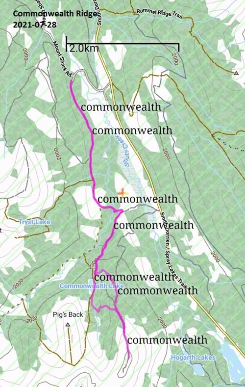 Commonwealth Ridge Route (dry start trip#g608)