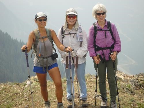 Three lovely Rambler Ladies on King Creek Ridge