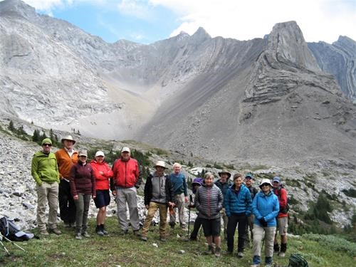 The whole group at the meadows