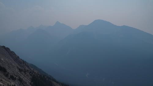 Smokey view from the top.